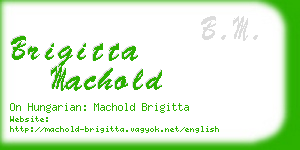 brigitta machold business card